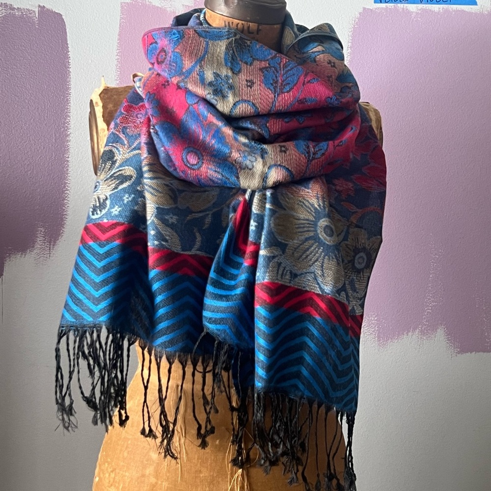 Florentine Multicolor Cashmere Pashmina